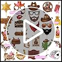 30 Pieces Western Cowboy Cowgirl Photo Booth Props Wild West Themed Party Decoration Rodeo Party Decorations with Wanted S...