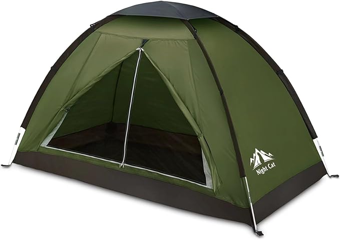 Night Cat Backpacking Tent for One 1 to 2 Persons Lightweight Waterproof Camping Hiking Tent for Adults Kids Scouts Easy S...