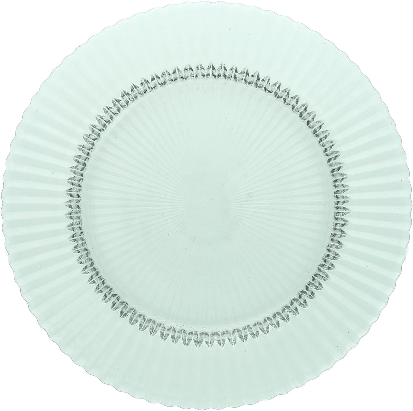 Fortessa Archie Glass, 10.6 Inch Dinner Plate (Set of 4), Verde Green