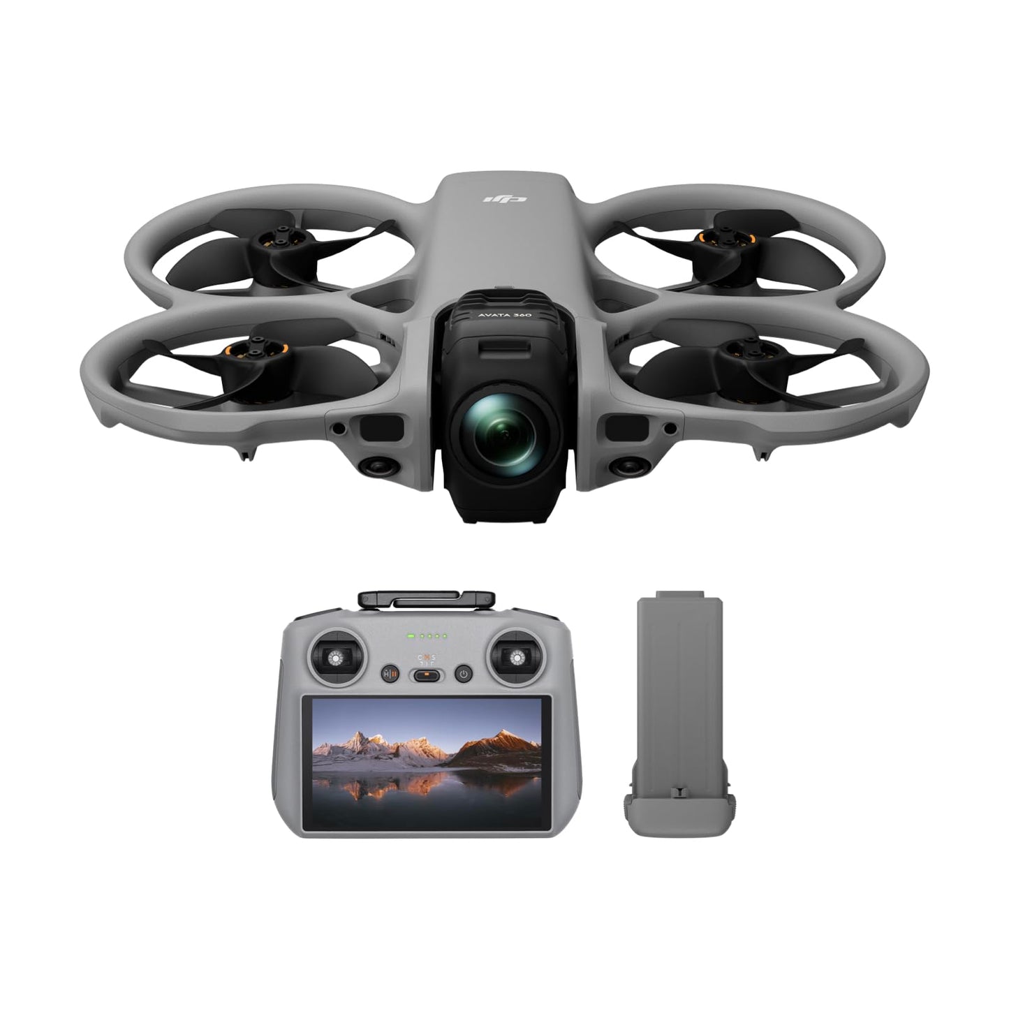 DJI Avata 360 (RC 2), 360° Drone With 1-Inch 8K 360° Imaging for FPV & Aerial Filming, 360° Camera Drone With Propeller Guard. Includes RC 2 With a Built-In Screen for Precise Control