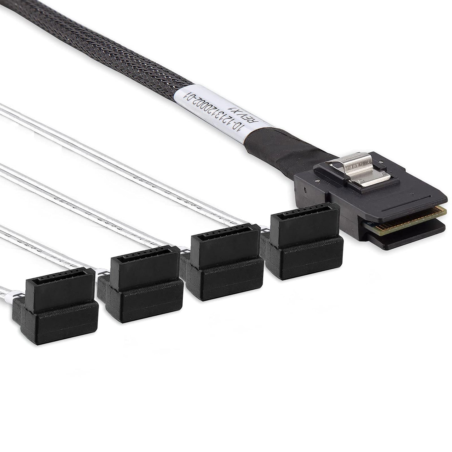 10Gtek Minisas Sff-8087 Fan-Out Cable Breakout To 4Xsata, 6Gbps High-Speed Cable For Raid Controllers, Servers & Storage Enclosu