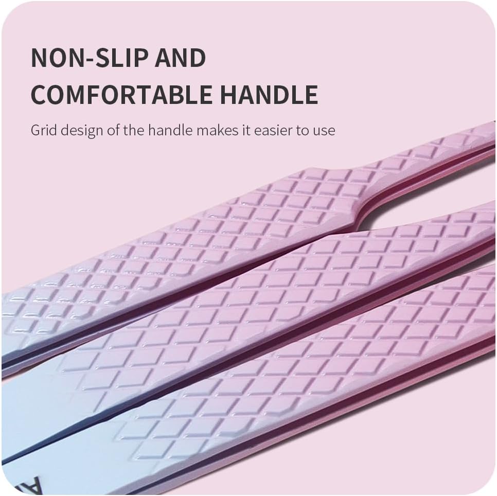 Eyelash Extension Tweezers,Fiber Tip Grip Boot Volume Lash Tweezers,Professional Pointed Lash Extension Tweezers for Easy Lash Application and Removal-F03