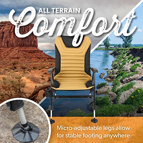 Kuma Outdoor Gear Off Grid Chair, Ultimate Portable Luxury Rugged Outdoor Folding Chair for Camping, Glamping, Sports & Ou...