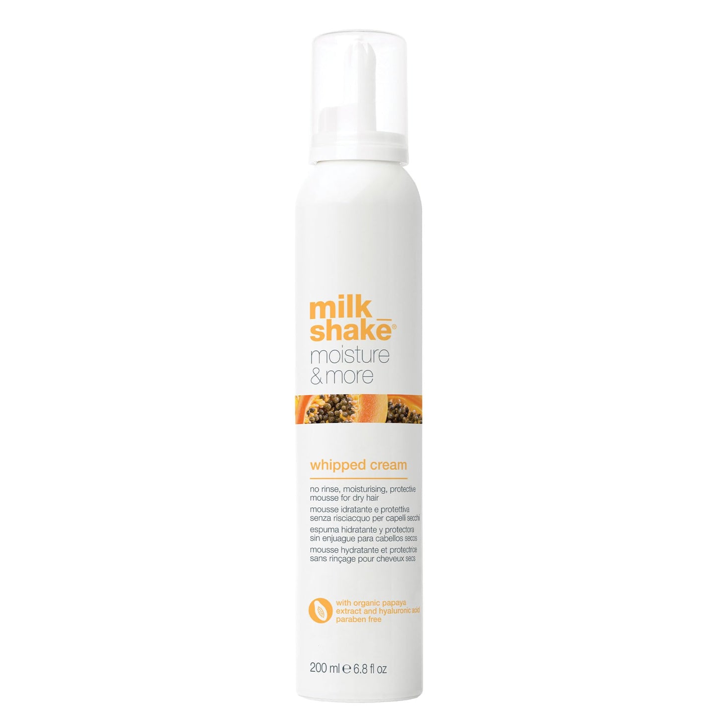 milk_shake Moisture & More Whipped Cream - Conditioning No Rinse Hair Moisturizer Foam | Shinier Hair with Healthy Glow | Boosts