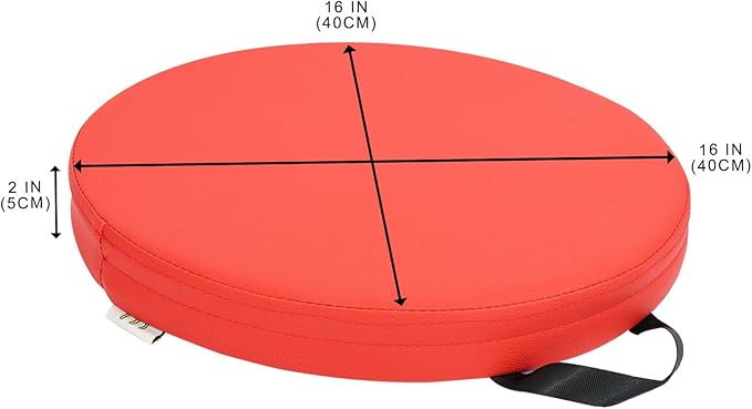 M Mute Touch 6 Pcs Flexible Floor Cushion, Waterproof Cushions Easy to Clean and Carry,16''x16''x2'' Soft Cushion for Learning Sitting Daycare Chair Yoga and Meditation (PU Leather)