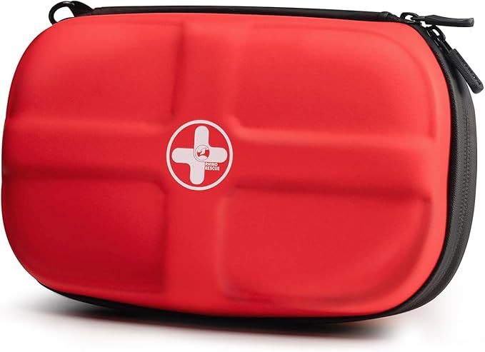 RHINO RESCUE EVA First Aid Kit, Small Waterproof Emergency Hiking First Aid Kit for Backpacking, Medical Kit for Travel, H...
