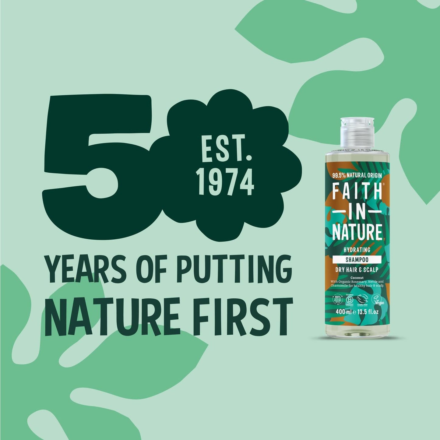 Faith In Nature Coconut Shampoo For Normal To Dry Hair 400ml