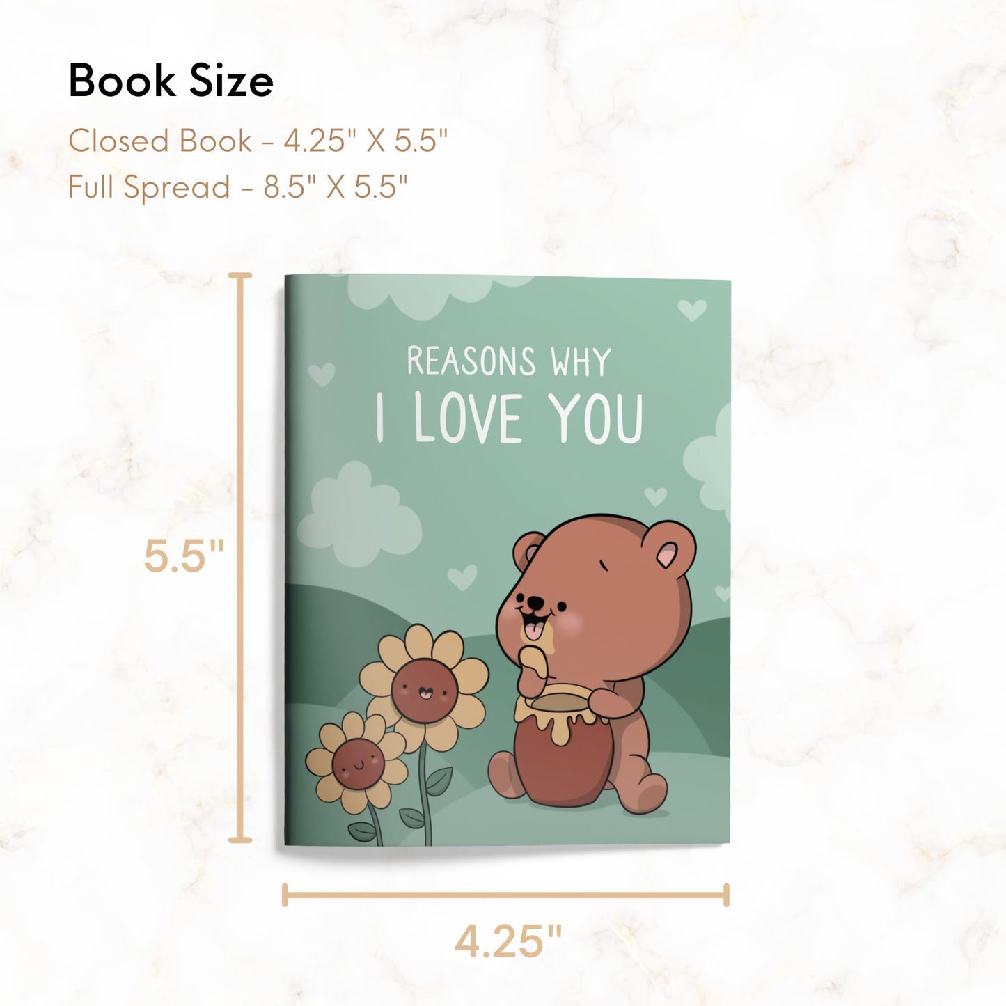 Anniversary Birthday Gift, For Boyfriend Girlfriend, Husband Wife, Dad Mom, Romantic Thoughtful Personalized Gift for Him Her, Reasons Why I Love You (Fill in the Blanks - Reasons Why I Love You)