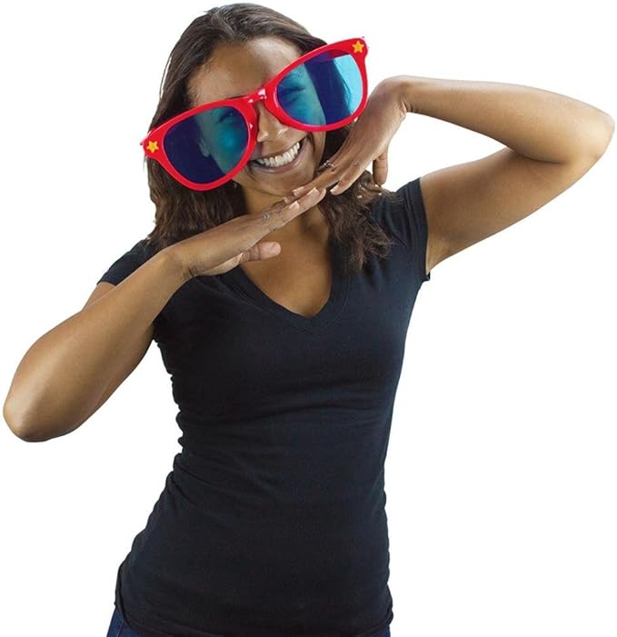 Jumbo Party Sunglasses | Novelty Shades Perfect for Birthdays, Theme Parties, Charity Events, Weddings | Giant Glasses