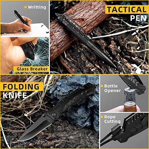 Gifts for Men Dad Husband - Valentines Day, Anniversary Birthday Gifts Idea for Him Boyfriend Man- Survival Kit 14 in 1, S...