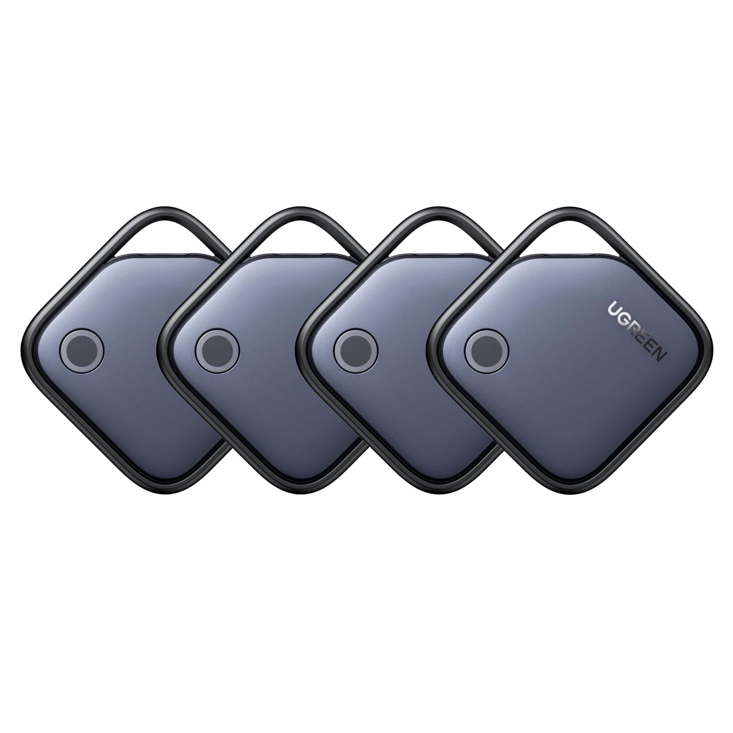 UGREEN FineTrack Air Tracker Tags (iOS Only) 4 Pack, 2-Year Replaceable Battery Bluetooth Tracker Compatible with Apple Find My,