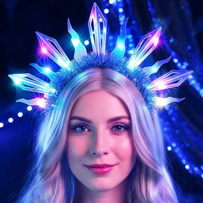 Yean Light Up Headbands Led Headband Party Hair Accessories for Women and Girls