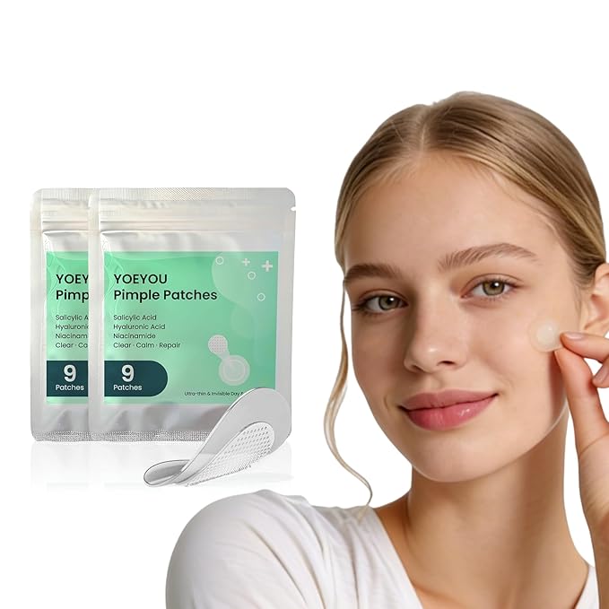 Micro-Dart Pimple Patch – Hydrocolloid Acne Patches with Micro-Dart Technology for Hydrolyzed Hyaluronic Acid, Salicylic Acid, Madecassoside & Tea Tree (18 Pack)