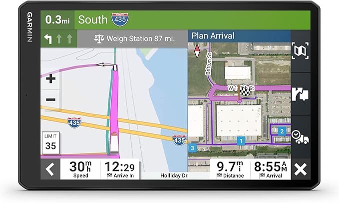 Garmin dēzl OTR1010, Extra-Large, Easy-to-Read 10” GPS Truck Navigator, Custom Routing, High-Resolution Birdseye Satellite...