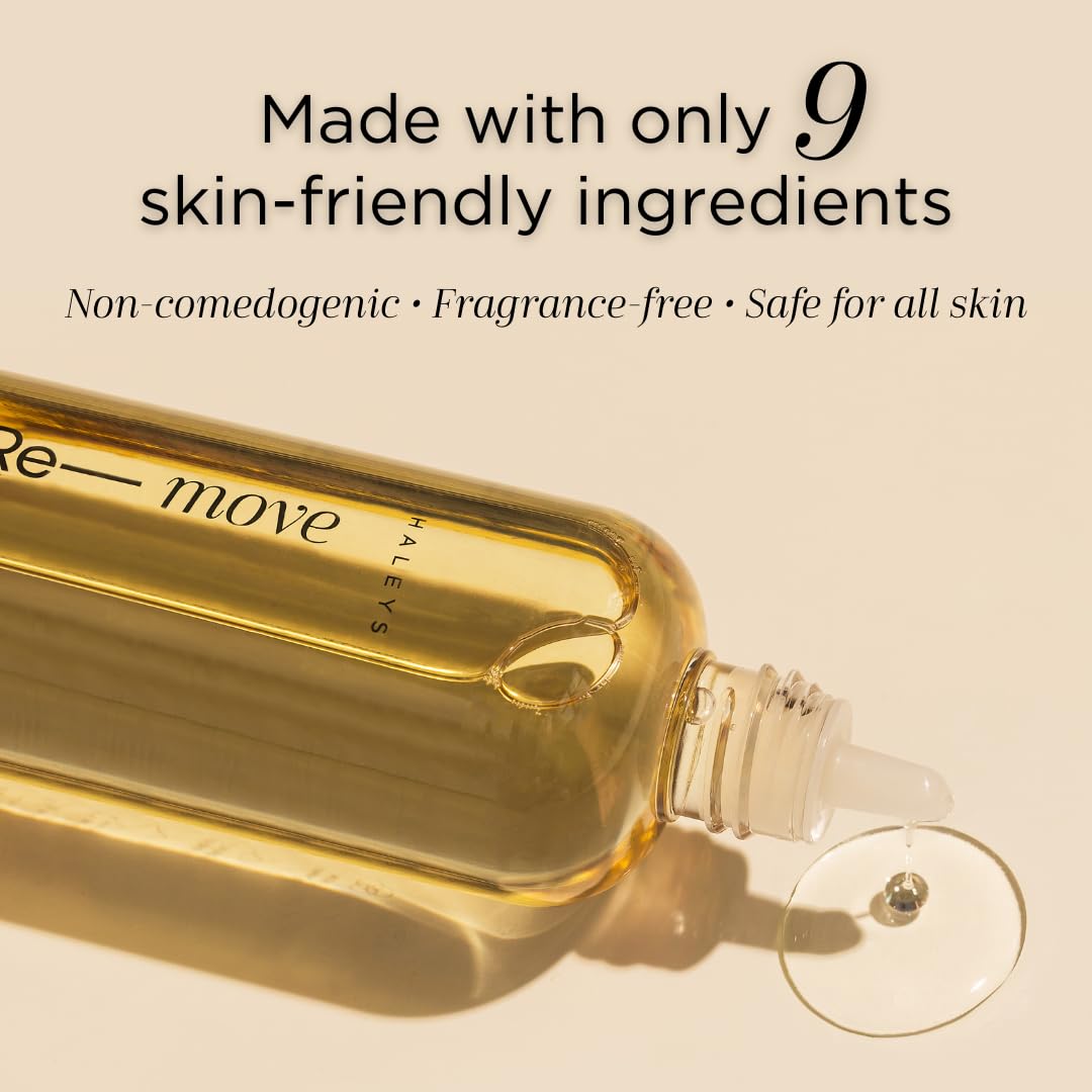 HALEYS Cleansing Oil, VEGAN KOREAN Formula, Removes Waterproof Makeup, Sunscreen, Impurities, Unclog pores, Gentle & Nourishing