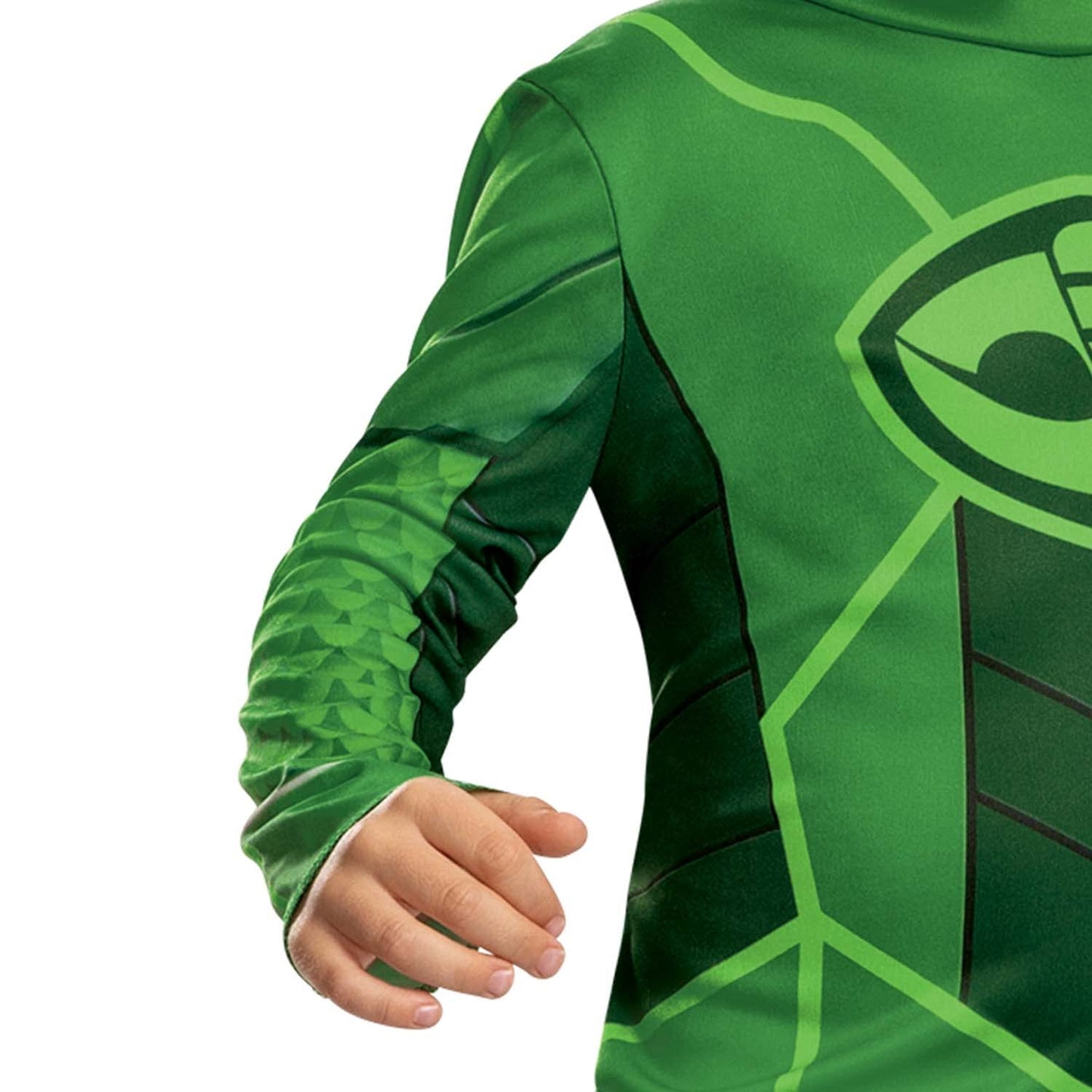 Disguise Gekko Costume for Kids, Official PJ Masks Megasuit Costume Jumpsuit and Mask, Toddler Size Medium (3T-4T)