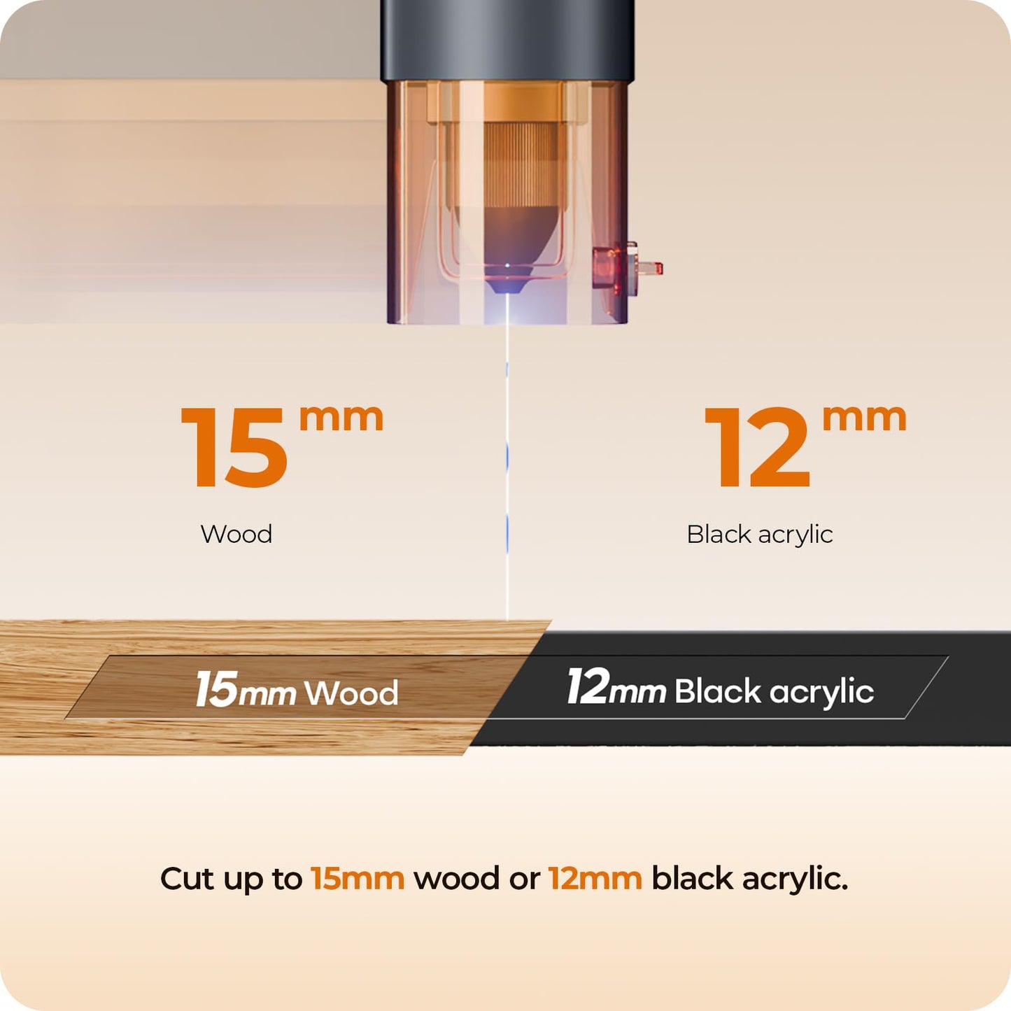 BlazeX M3 10W Laser Engraver Machine with Smart Camera, Class 1, 0.01mm High Precision Laser Cutter and Engraver Machine for Wood Metal Glass Leather, with Enclosure Honeycomb Engraving Materials
