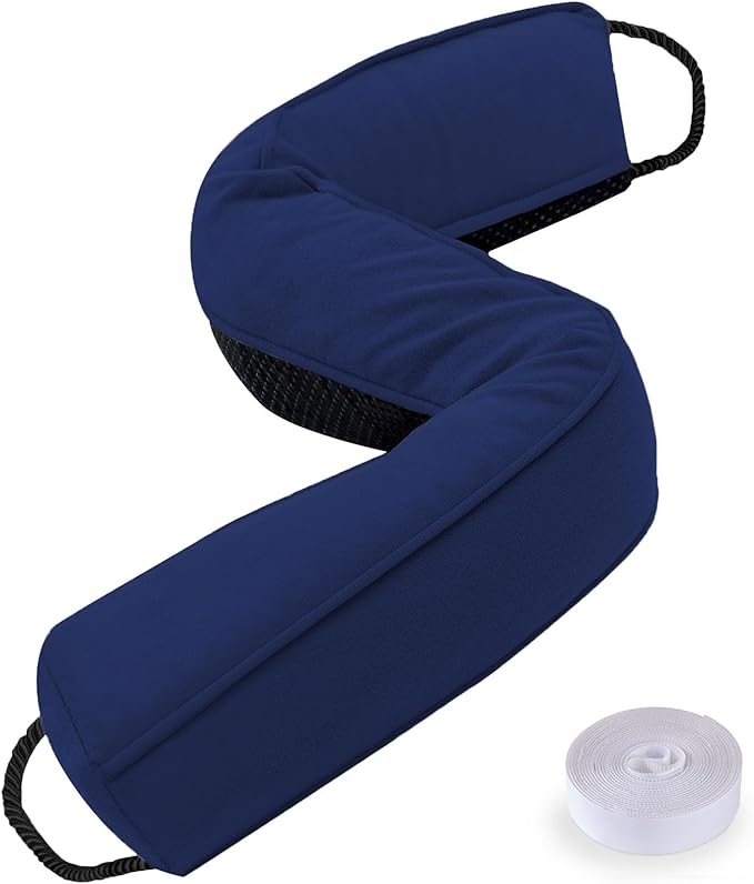 Sunolga Door Draft Stopper Blocks Hot and Cold Air with Removable Washable Cover for Bottom of Door, All-Season Seal for Noise, Light, Wind, Door Sweep for Gaps Up to 3", Home Essentials, 36", Blue