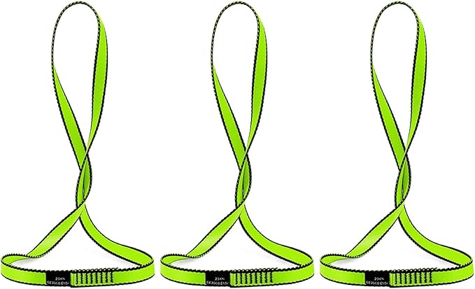 AINIKEY 18MM Nylon Climbing Sling Runner 23KN CE2008/EN566 Rock Climbing Webbing Straps for Outdoor Climbing, Rappelling, ...