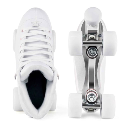 Tuosamtin Roller Skates for Women Girls with Height Adjustable Rubber Stoppers Cute Retro Quad Roller Skates for Outdoor and Indoor