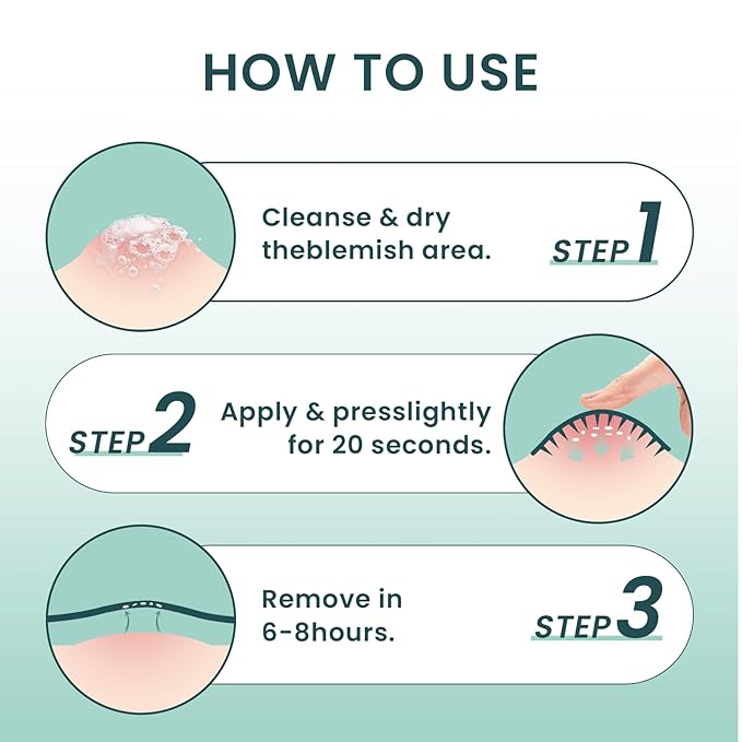 Micro-Dart Pimple Patch – Hydrocolloid Acne Patches with Micro-Dart Technology for Hydrolyzed Hyaluronic Acid, Salicylic Acid, Madecassoside & Tea Tree (18 Pack)