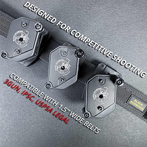 Black Scorpion Gear Ambidextrous Single/Double Stack Competition Magazine Pouch