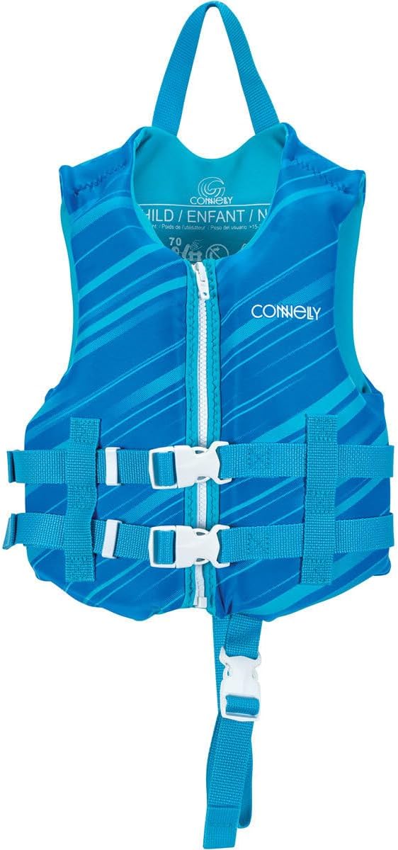 Connelly Coast Guard Approved Vest, Boys Child Promo Neoprene, Blue - 33-55lbs