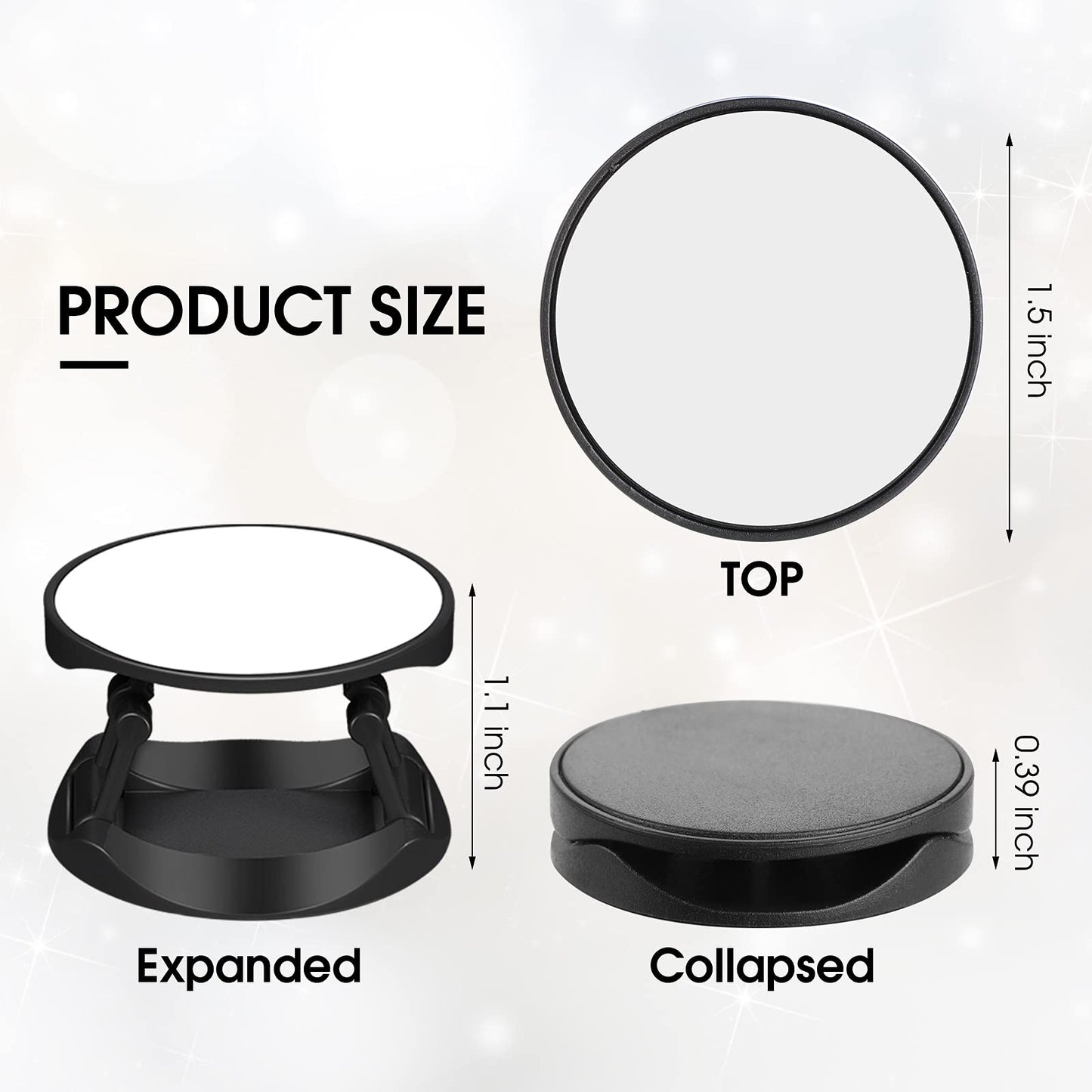 40 Pieces Blank Sublimation Phone Grip Holders Include 40 Collapsible Brackets And Sublimation Aluminum Sheets And Double-Sided