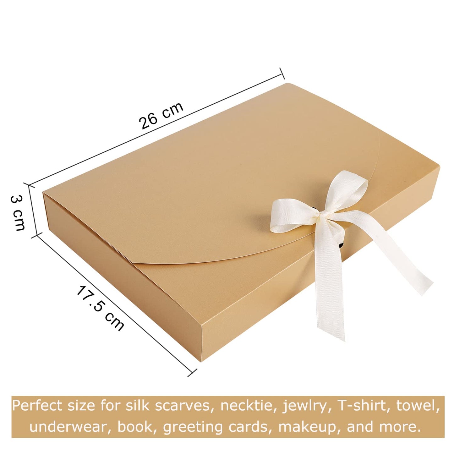 10 Pack Gift Card Boxes Large Luxury Gift Envelope Wrapping Box with Lid Ribbon Shirt Gift Box for Birthday Wedding Proposal Parties Christmas Valentine New Year Gift Present Packaging Box