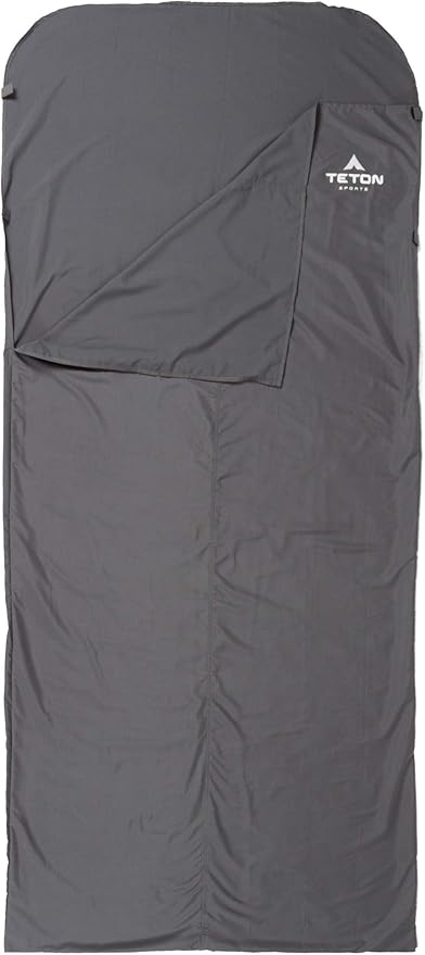 Teton Sleeping Bag Liner; A Clean Sheet Set Anywhere You Go; Perfect for Travel, Camping, and Anytime You’re Away from Hom...