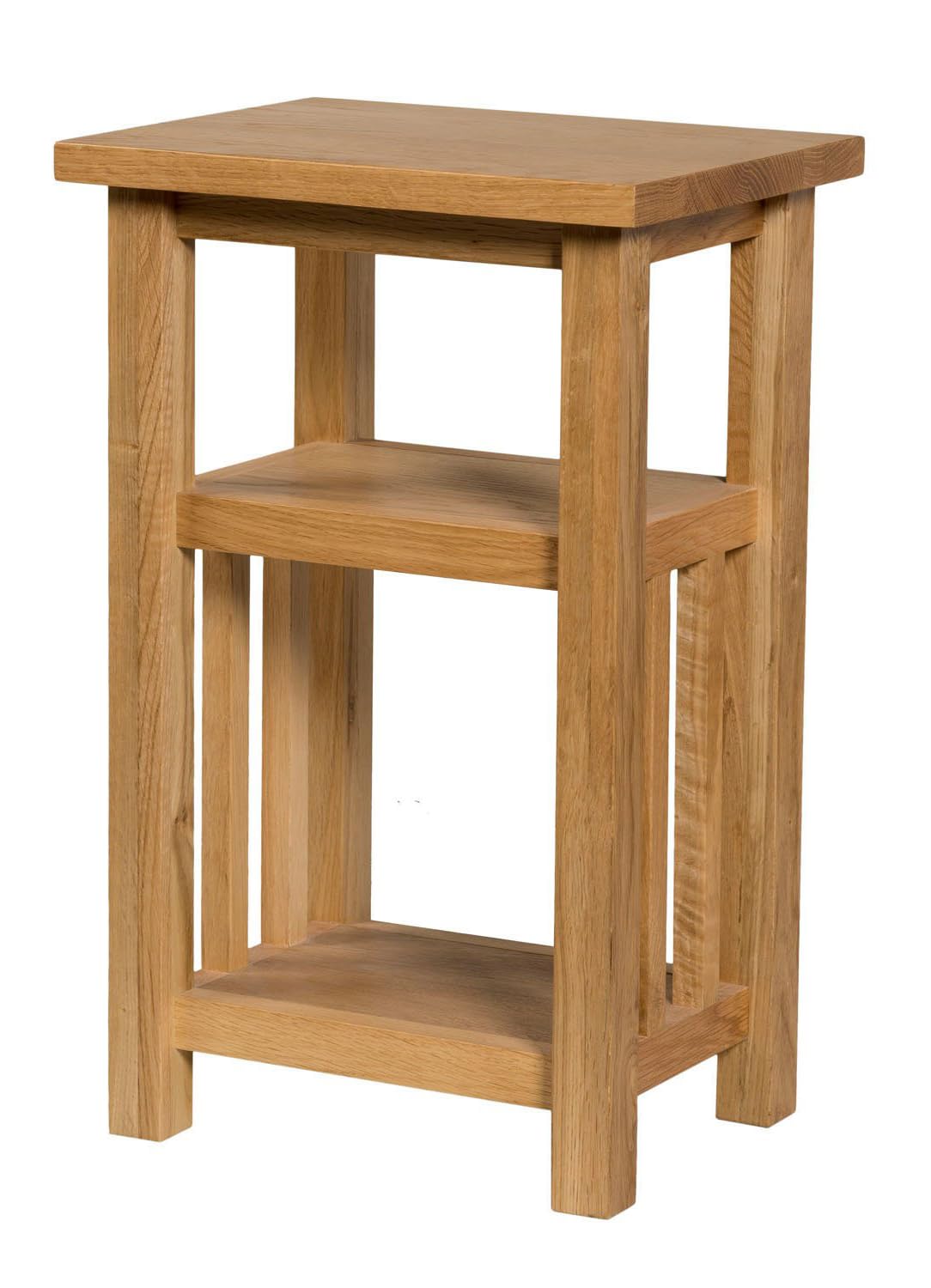 Delex Small Tables for Living Room Side Table with Storage Solid Oak Wood End Table for Sofa Couch and Bed Tea Coffee Table
