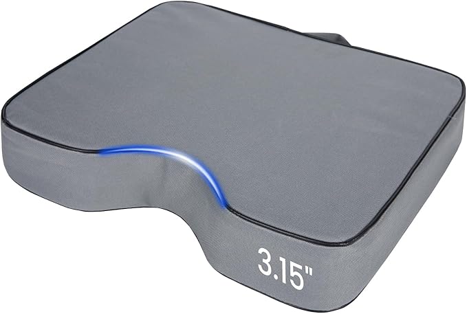 FirstGift 1-Pack 3.15" Stadium Seat Cushions - Portable Water-Resistant Bleacher Pads with Decorative Trim, Lightweight & Comfortable for Sports, Games, and Outdoor Events