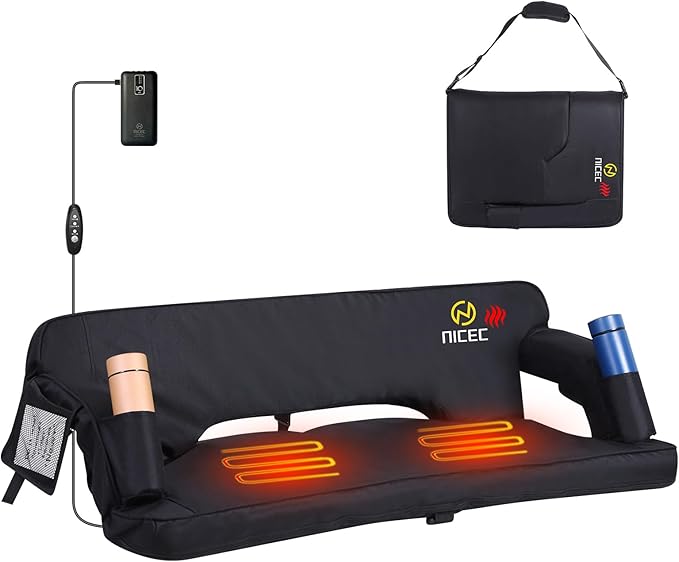 Nice C Oversized Stadium Seats with Back Support, Bleacher Seats, Stadium Chairs with Back and Cushion, Floor Chair, Folda...
