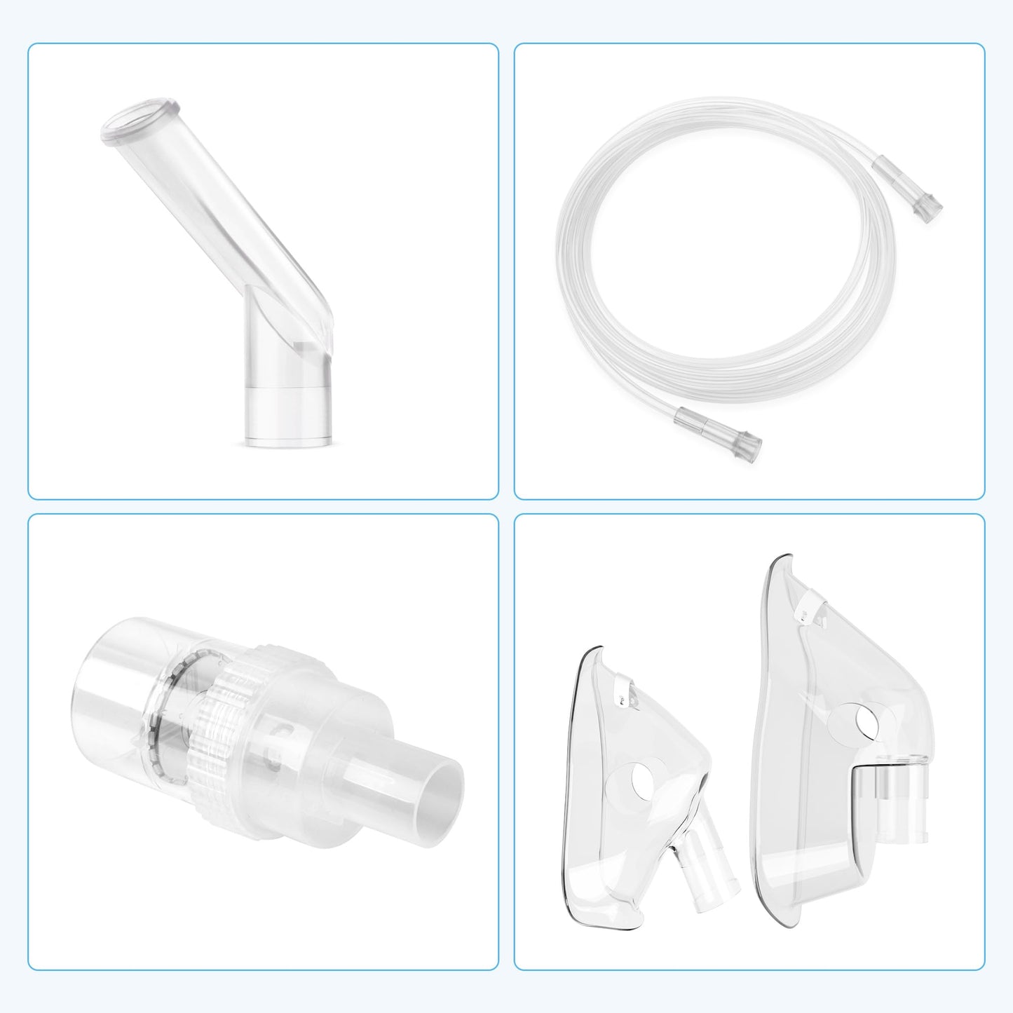 Nebulizer Kit Nebulizer Mask for Adults and Kids Transparent