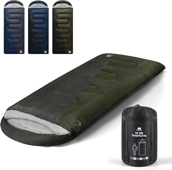 TANSTRIDER 0 Degree XXL Winter Sleeping Bags for Adults Cold Weather,Camping Sleeping Bag for Kids with Compression Sack,4...