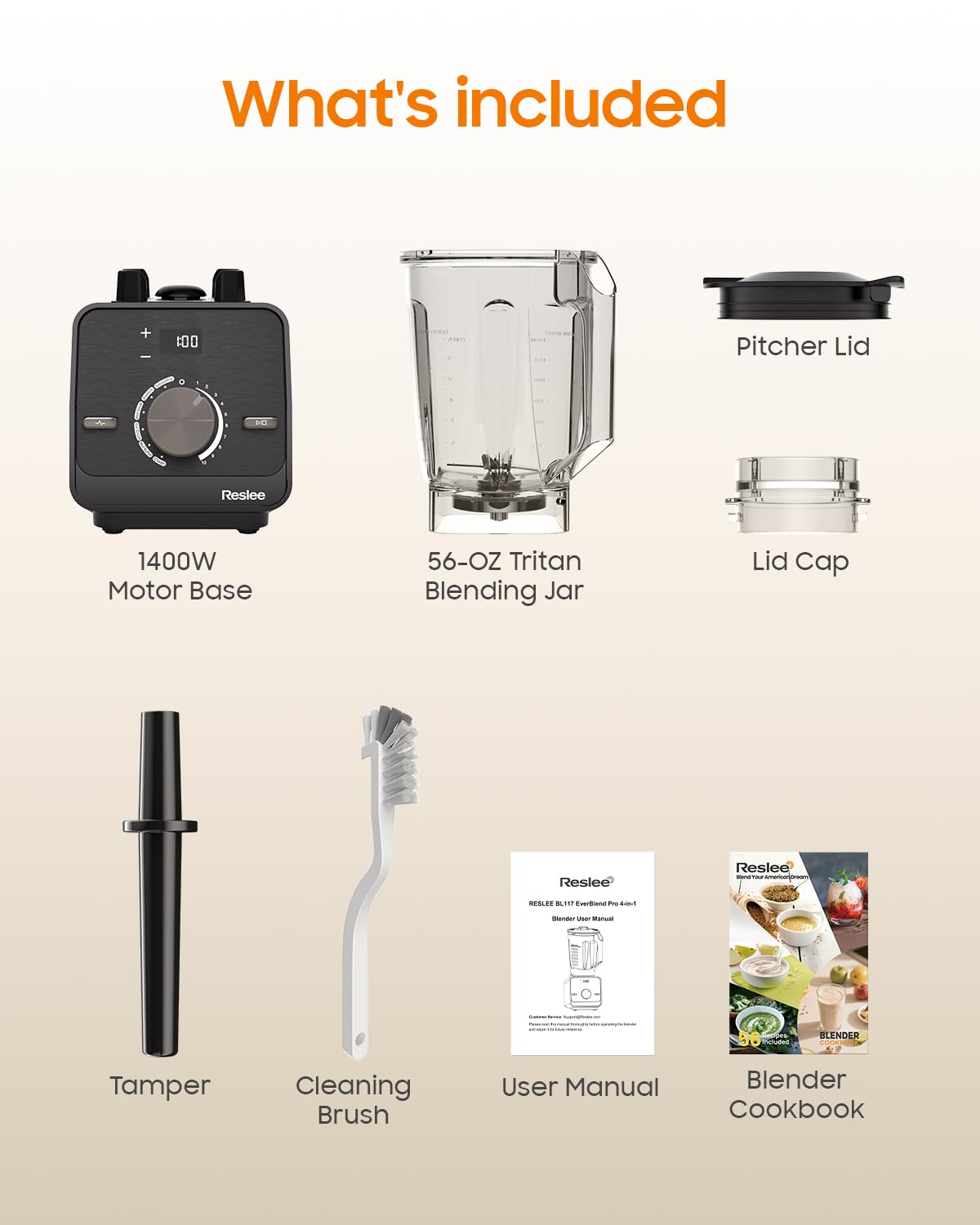 Professional High Power Blender, 2026 Upgraded 3.5HP Motor 30000 RPM, Heavy Duty Countertop Blender for Frozen Fruit & Ice, Hot Soup & Nut Milk, Smoothie Maker, 56oz Eastman Tritan Jar, 10 Speeds