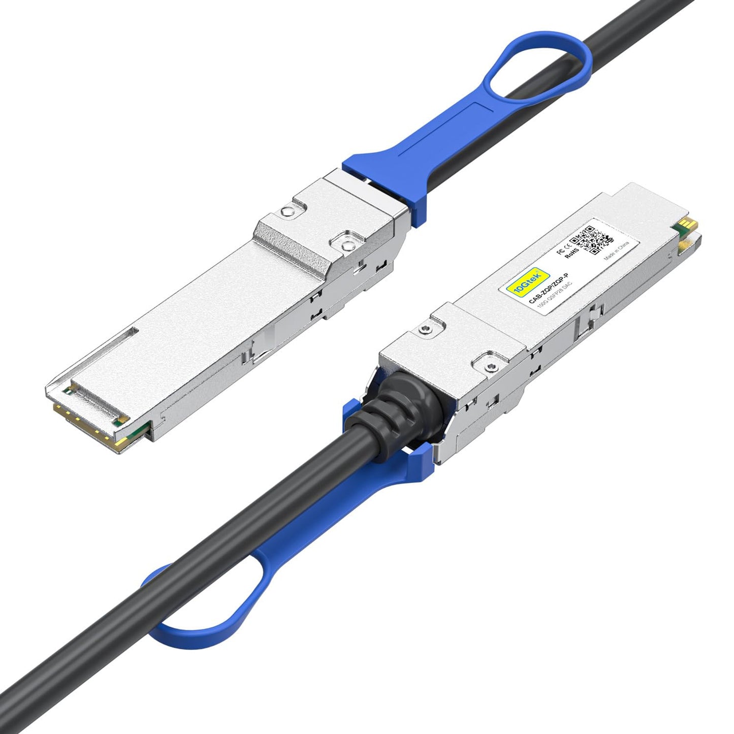 100G Qsfp28 Dac Cable - 100Gbase-Cr4 Qsfp28 To Qsfp28 Passive Direct Attach Copper Twinax Cable For Intel Qsfp-100G-Cu3M, 3-Mete