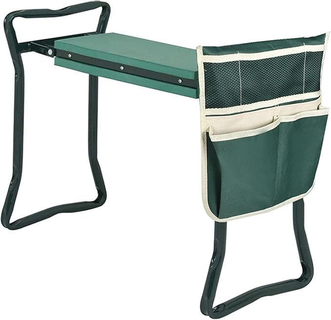 TJHSM Multifunctional Garden Kneeler & Seat - Heavy Duty Folding Kneeling Bench with Handles, Ideal for Gardening and Sitting - Perfect Garden Stool for Seniors Women