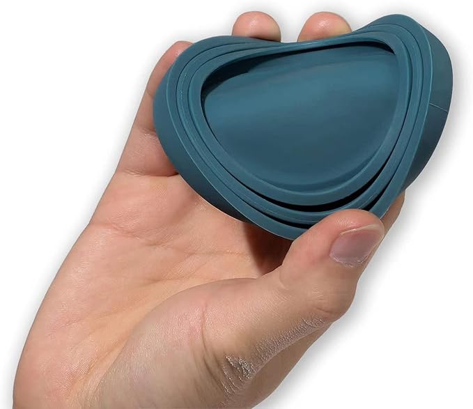 OHMO 2 Pack Dog Food Can Lids, (3,12, 14oz etc.) Universal Size BPA Free Silicone Covers for Cat and Pet Food, Light Blue