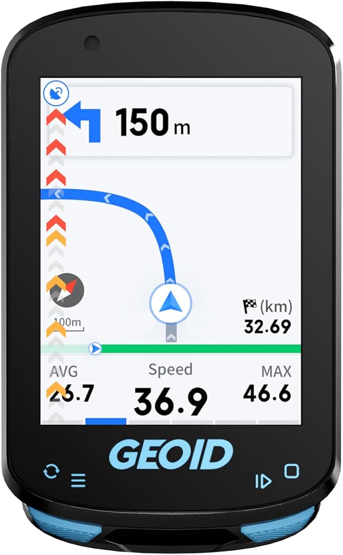 GEOID CC600 Color Screen Bike/Cycling Computer Wireless - Route Navigation with Re-Route Planing, WiFi & Bluetooth, Fast 5...