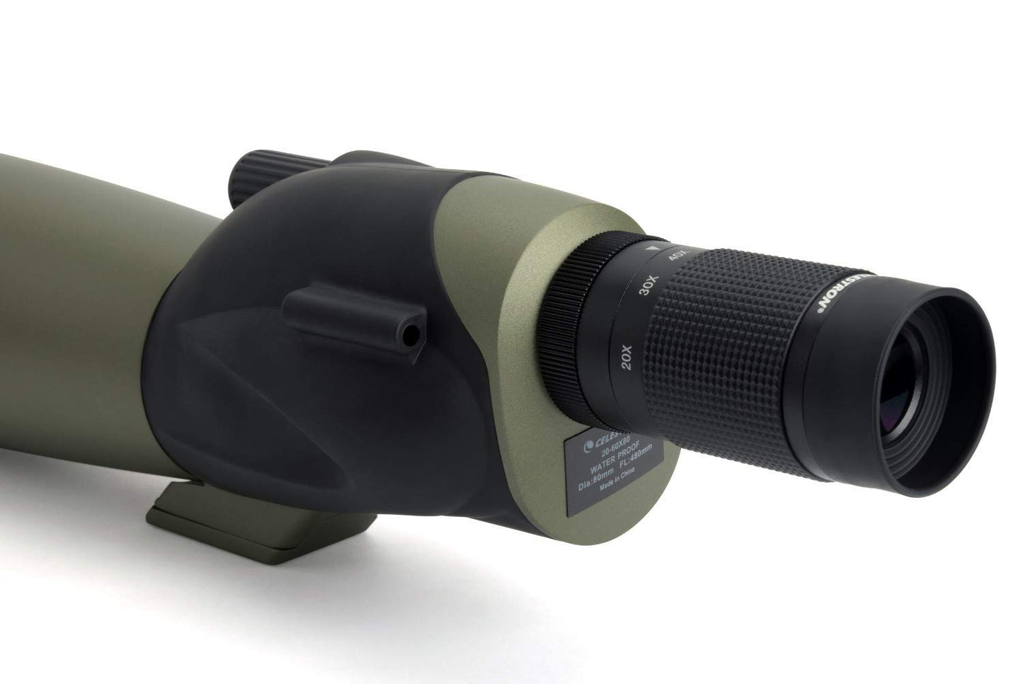 Celestron – Ultima 80 Straight Spotting Scope – 20-60x Zoom Eyepiece – Multi-Coated Optics for Bird Watching, Wildlife, Scenery and Hunting – Waterproof and Fogproof – Includes Soft Carrying Case