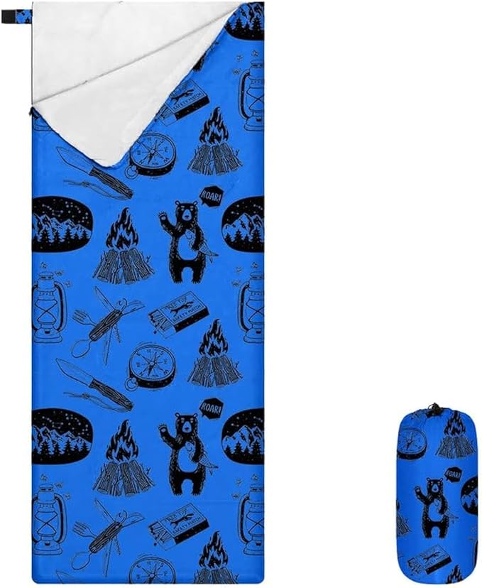 KidzAdventure Ultralight 3 Season Kids Sleeping Bag | 50F- 70F Indoor/Outdoor Sleeping Bag for Boys, Girls, Toddlers and Y...