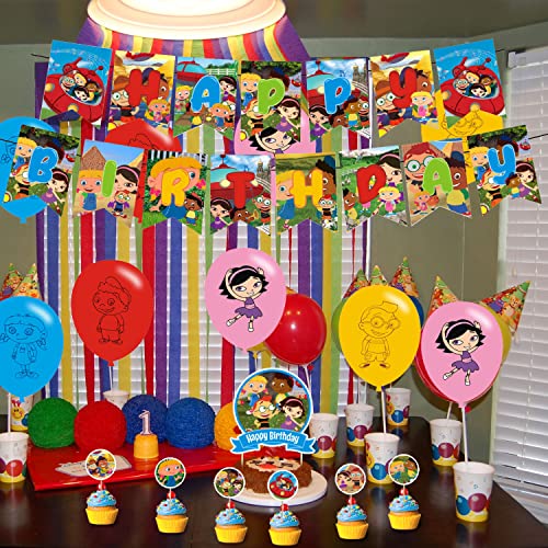 Little Einsteins Birthday Party Decorations, Caroon Little Einsteins Party Supplies with Banner, Cake Topper, Cupcake Topp...