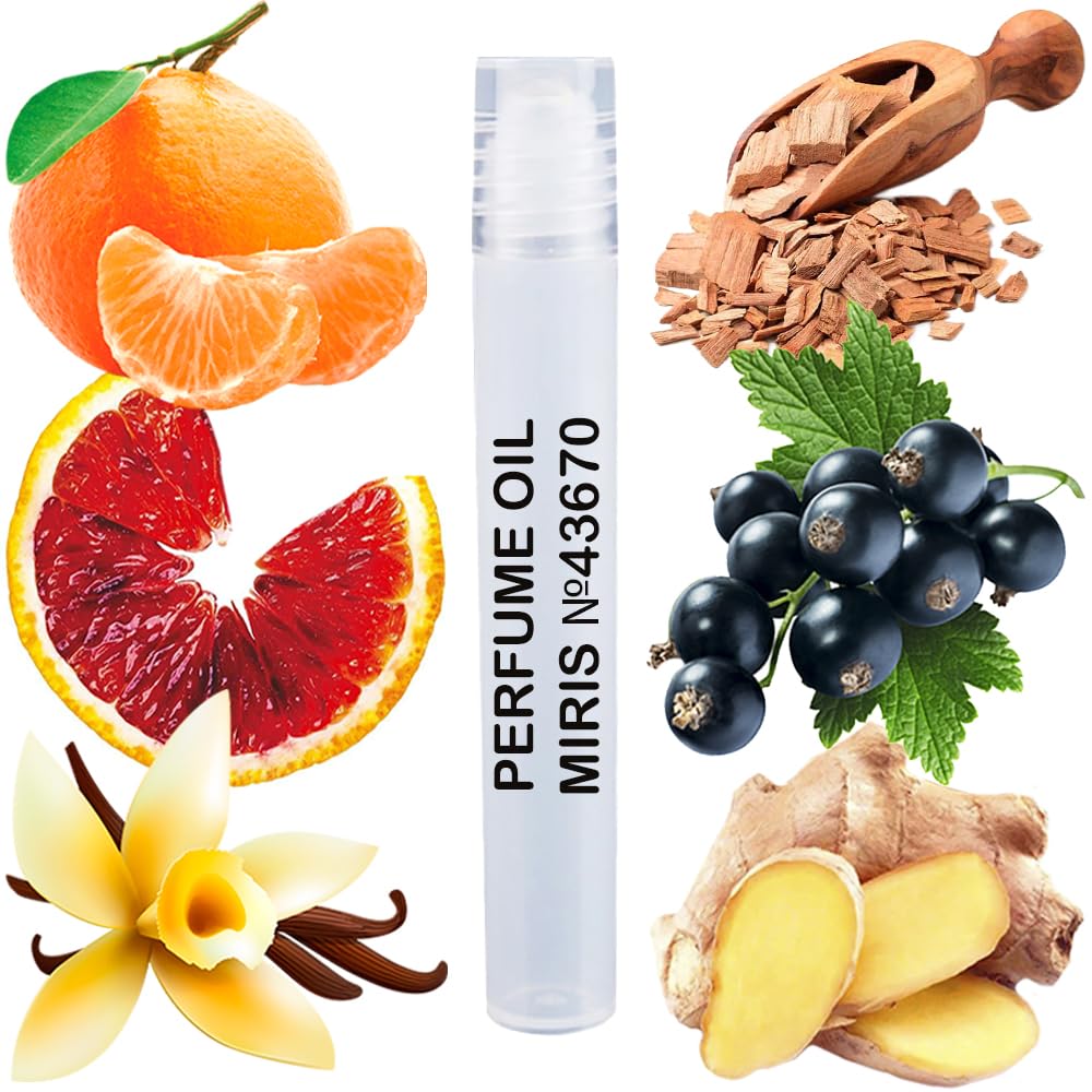 MIRIS No. 43670, Inspired by Deep Red, Long-Lasting Perfume Oil for Women Roll-On, Rollerball 0.34 Fl Oz / 10 ml