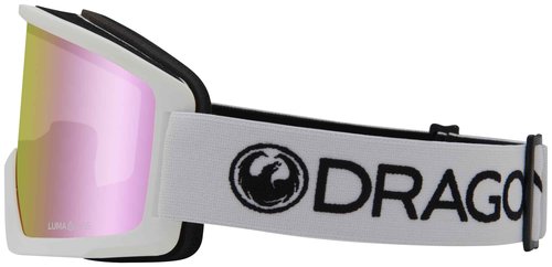 Dragon Unisex DX3 L OTG Snow Sport Goggle - White Frame | Lumalens Pink Ion Lens