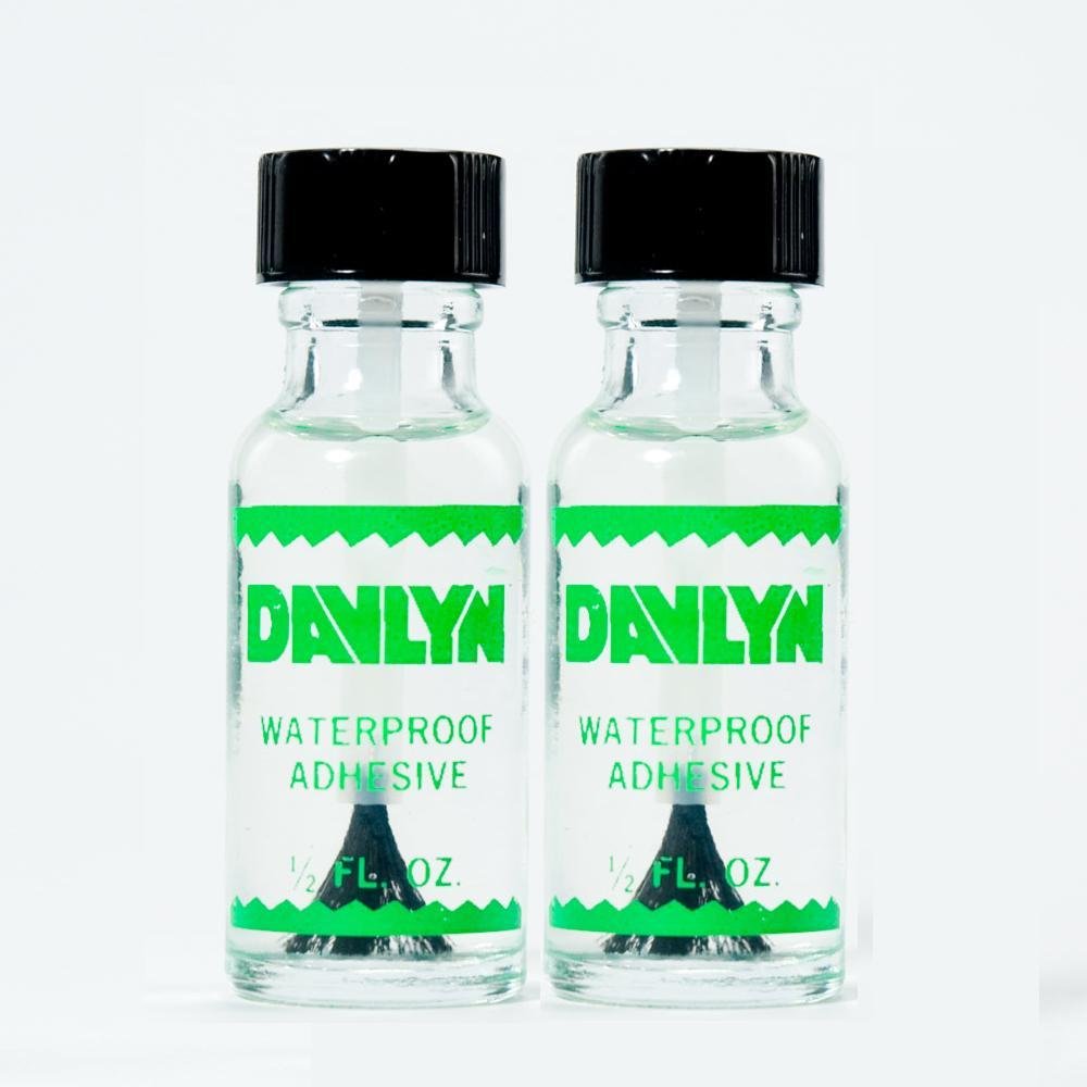 2 X Water Proof Adhesive for Wig and Toupee; Davlyn Green Adhesive Works well with Oily Skin; Attach Wig with Glue: Lace or Poly