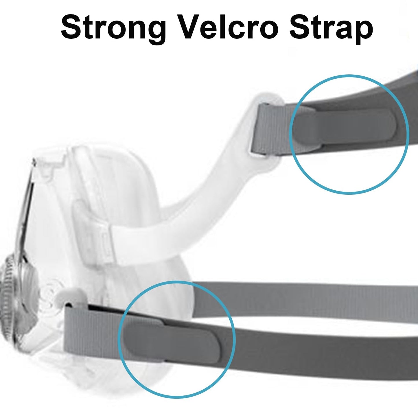 LALASTAR 2-Pack Replacement Headgear Strap for Airfit F10 CPAP Mask, CPAP Headgear Compatible with Airfit F10, Adjustable Mask Headband, Medium