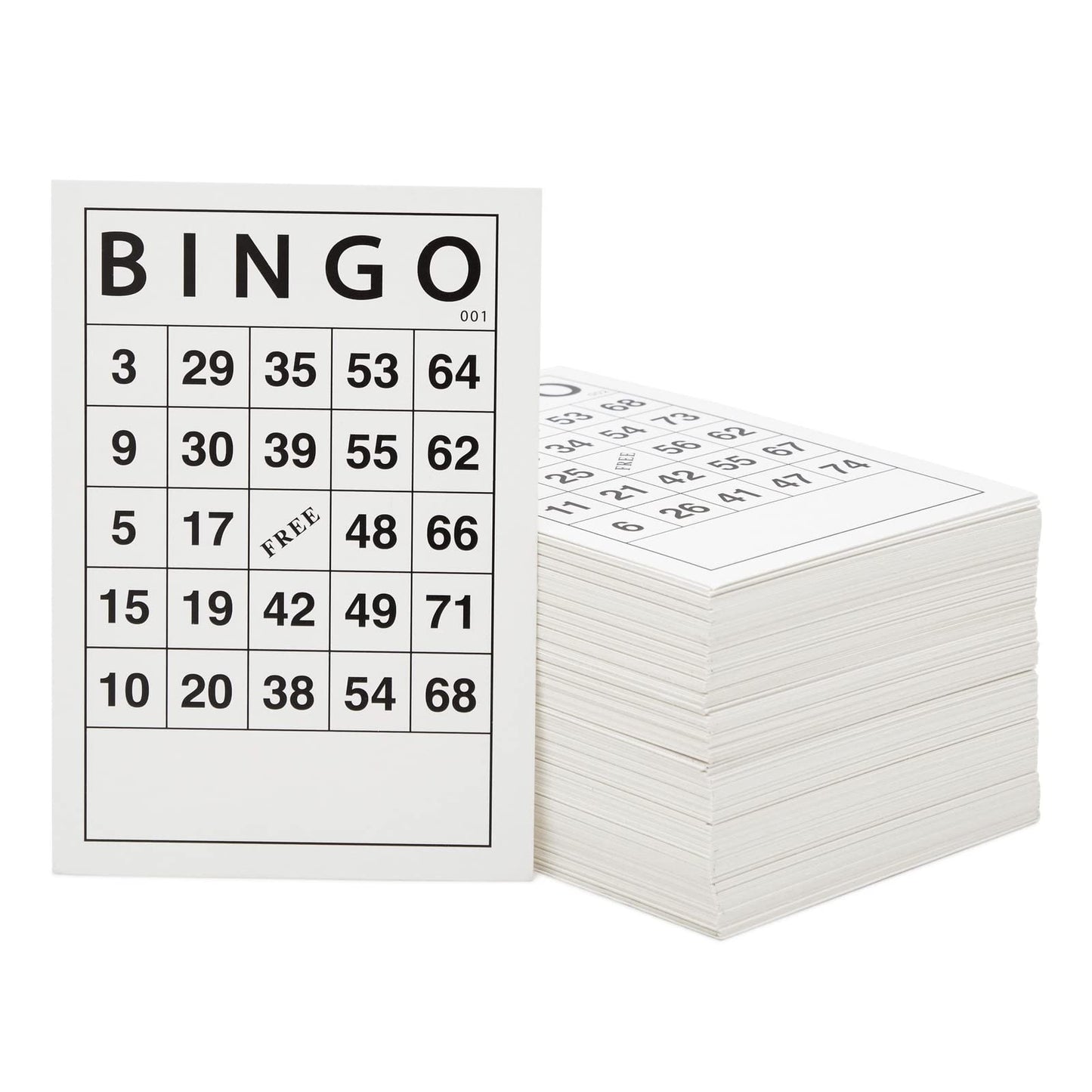 Juvale 180 Sheets Reusable Paper Bingo Cards Bulk for Adults, Disposable Number Game Set for Large Groups (6x4 in Paper Sheet)