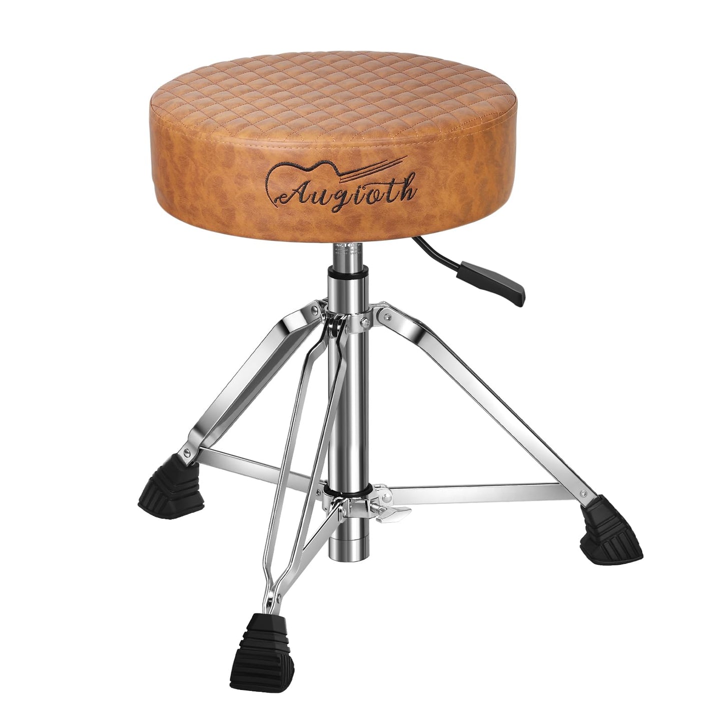 Augioth Hydraulic Drum Throne With 4 Memory Foam Seat (18-22 Height Adjustable) - Upgraded Tripod Base Supports 500Lbs, Breathab