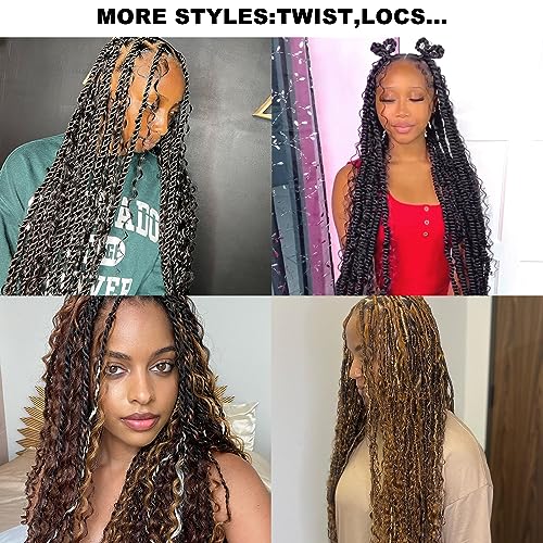 Highlight Deep Wave Bulk Hair Human Braiding Hair for Boho Braids Wet And Wavy Curly No Weft (18 Inch-100G, P2/30)